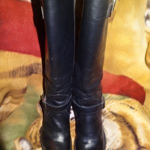 Women's Frye Black Leather Boots Size 8